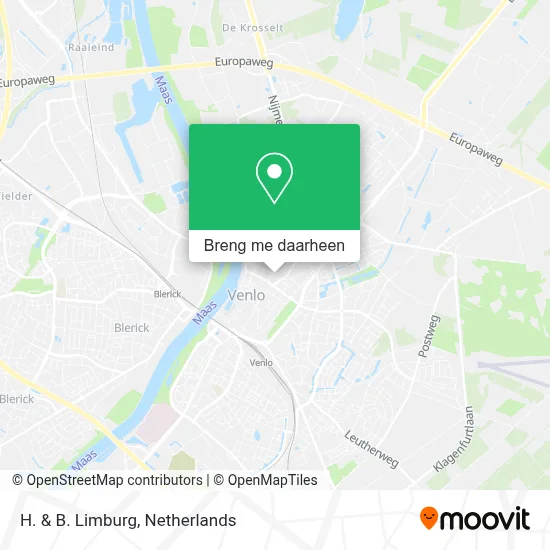 H. & B. Limburg kaart