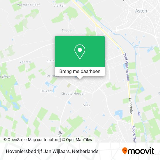 Hoveniersbedrijf Jan Wijlaars kaart