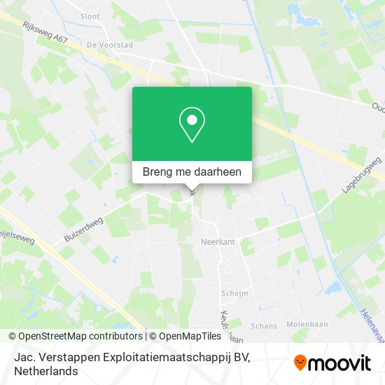 Jac. Verstappen Exploitatiemaatschappij BV kaart