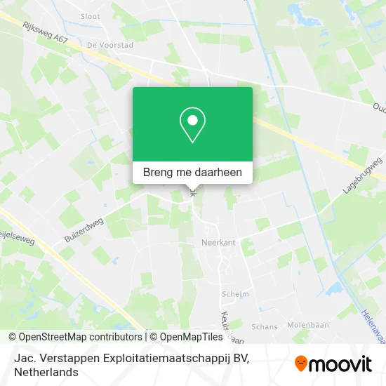 Jac. Verstappen Exploitatiemaatschappij BV kaart