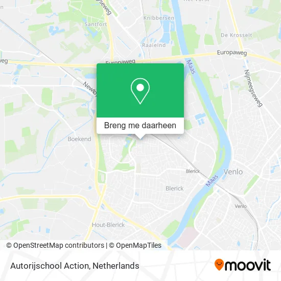 Autorijschool Action kaart