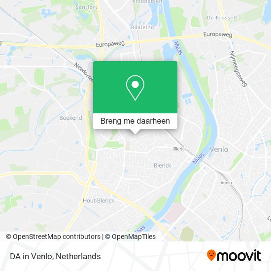 DA in Venlo kaart