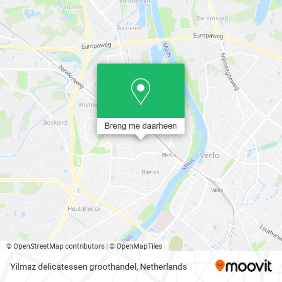 Yilmaz delicatessen groothandel kaart