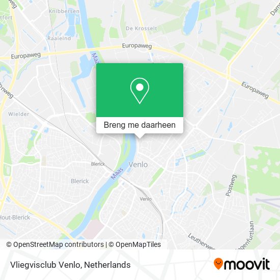 Vliegvisclub Venlo kaart