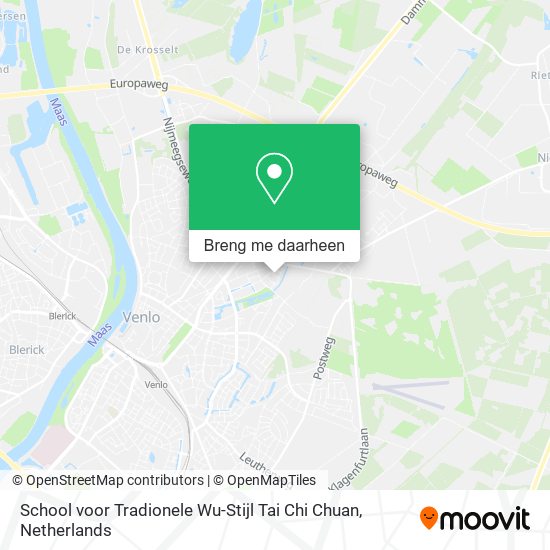 School voor Tradionele Wu-Stijl Tai Chi Chuan kaart