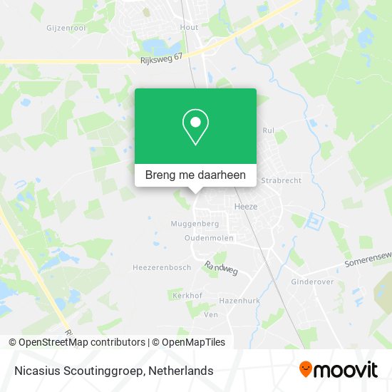 Nicasius Scoutinggroep kaart