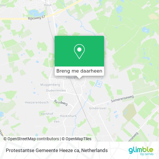 Protestantse Gemeente Heeze ca kaart