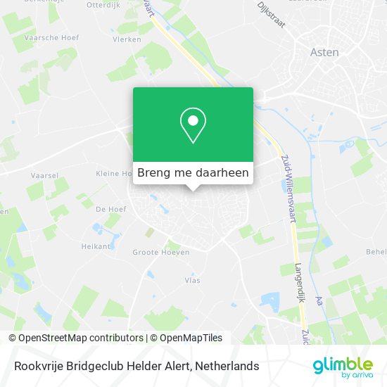 Rookvrije Bridgeclub Helder Alert kaart