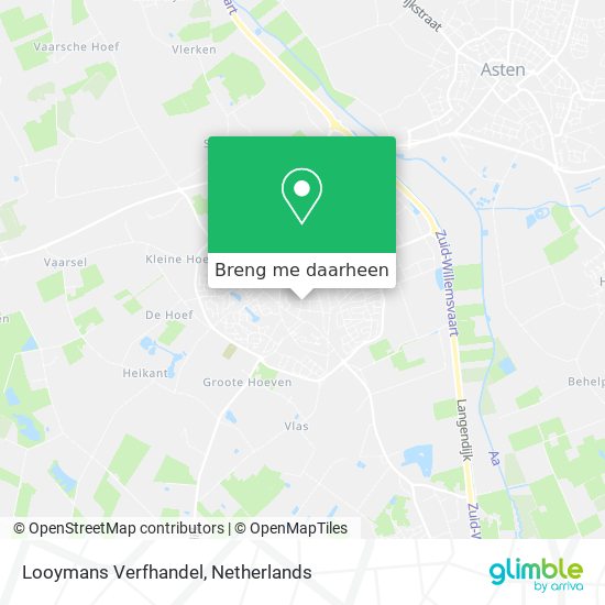 Looymans Verfhandel kaart