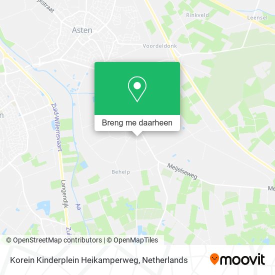 Korein Kinderplein Heikamperweg kaart