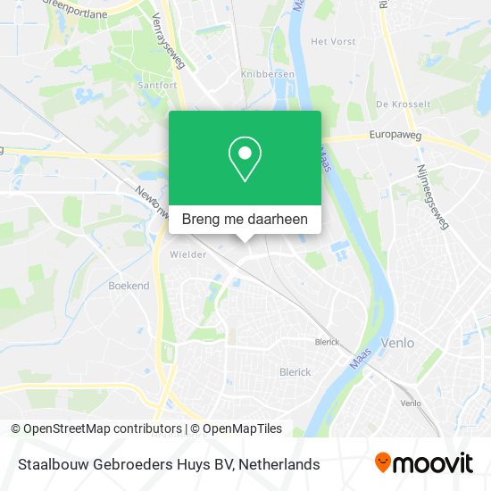 Staalbouw Gebroeders Huys BV kaart