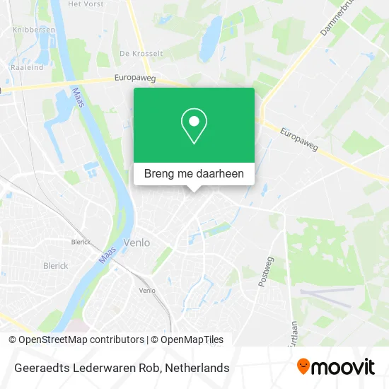 Geeraedts Lederwaren Rob kaart