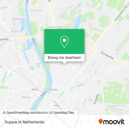 Duppie.nl kaart