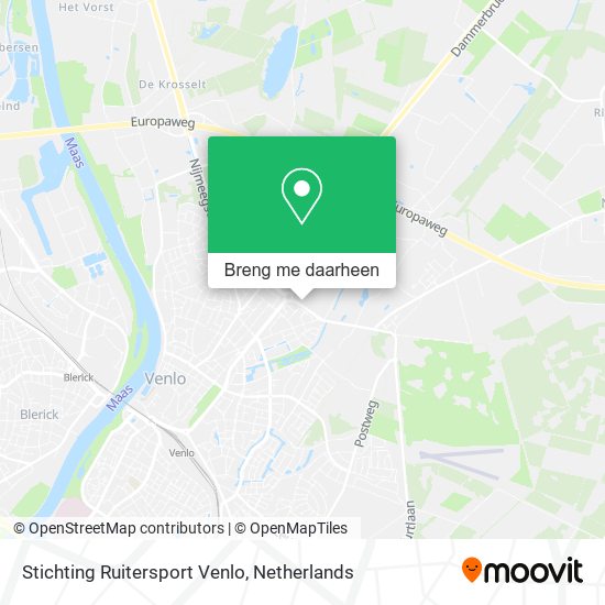 Stichting Ruitersport Venlo kaart