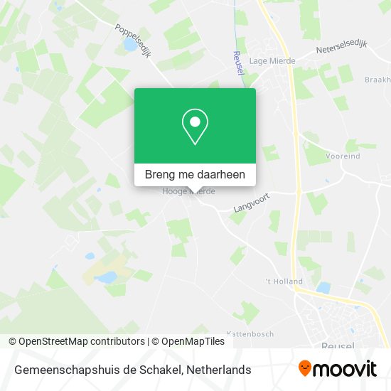 Gemeenschapshuis de Schakel kaart