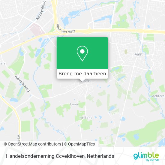 Handelsonderneming Ccveldhoven kaart