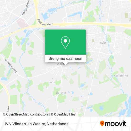 IVN Vlindertuin Waalre kaart