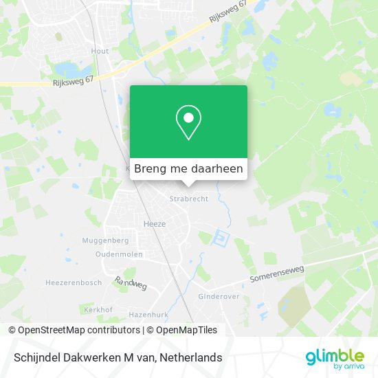 Schijndel Dakwerken M van kaart