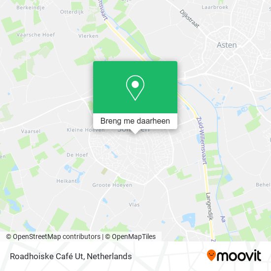 Roadhoiske Café Ut kaart