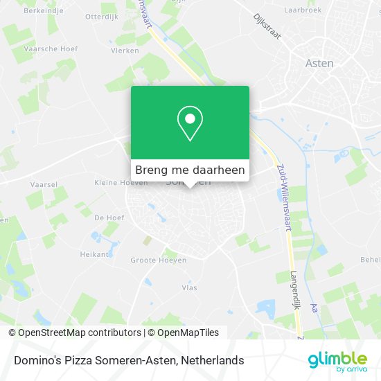 Domino's Pizza Someren-Asten kaart