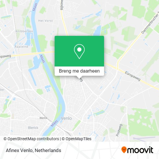Afinex Venlo kaart