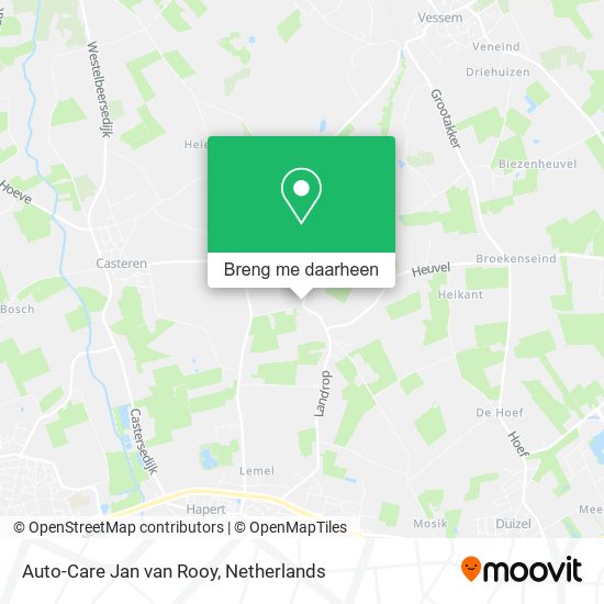 Auto-Care Jan van Rooy kaart