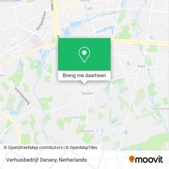 Verhuisbedrijf Denany kaart
