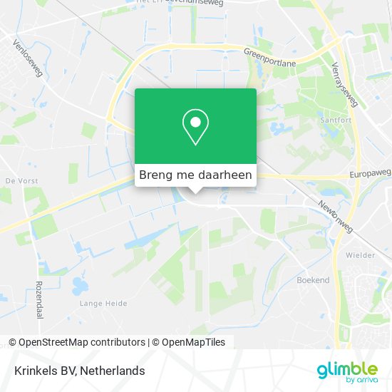 Krinkels BV kaart