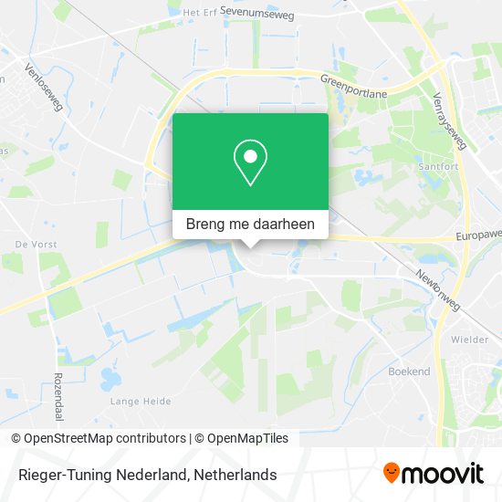 Rieger-Tuning Nederland kaart
