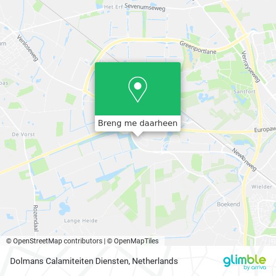 Dolmans Calamiteiten Diensten kaart