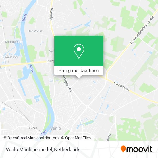 Venlo Machinehandel kaart