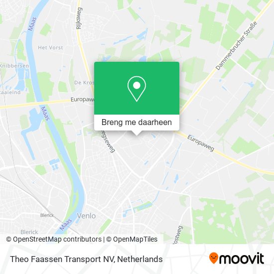 Theo Faassen Transport NV kaart