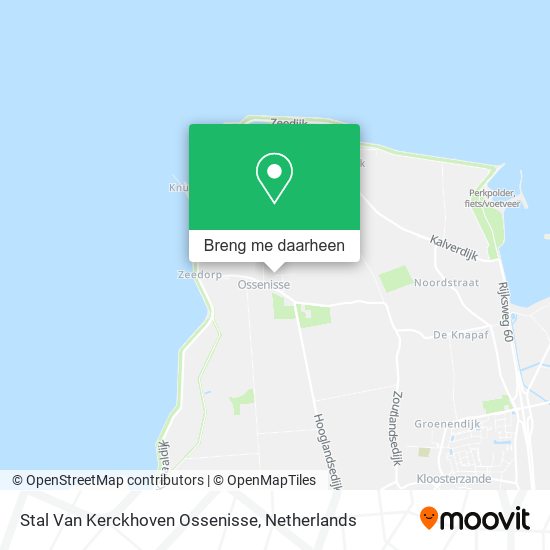Stal Van Kerckhoven Ossenisse kaart