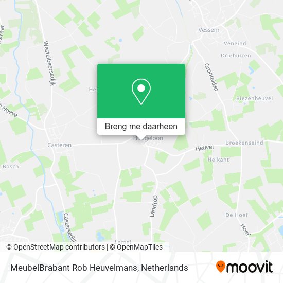 MeubelBrabant Rob Heuvelmans kaart