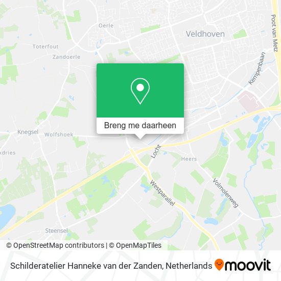 Schilderatelier Hanneke van der Zanden kaart