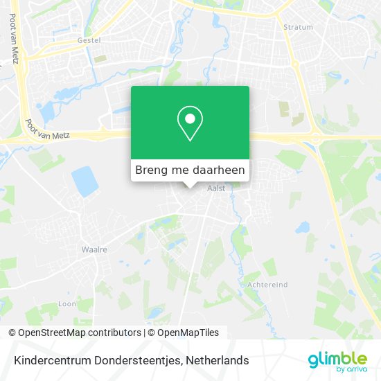 Kindercentrum Dondersteentjes kaart