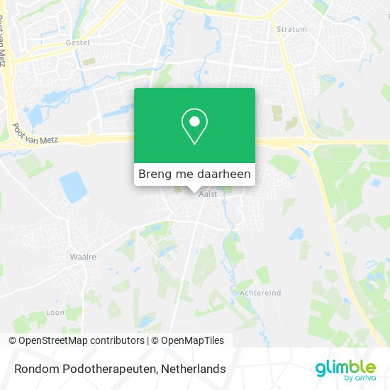 Rondom Podotherapeuten kaart