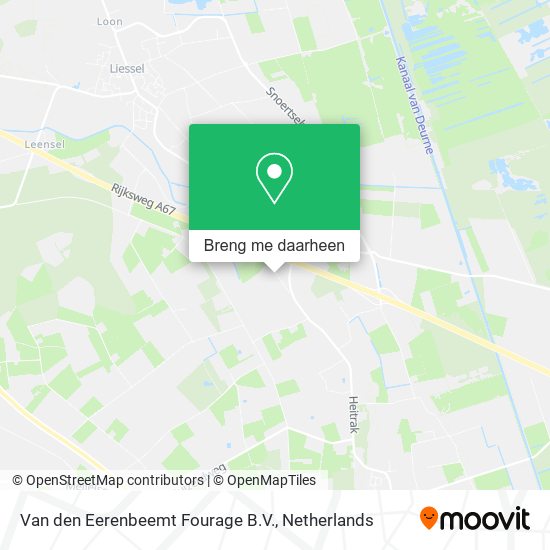 Van den Eerenbeemt Fourage B.V. kaart