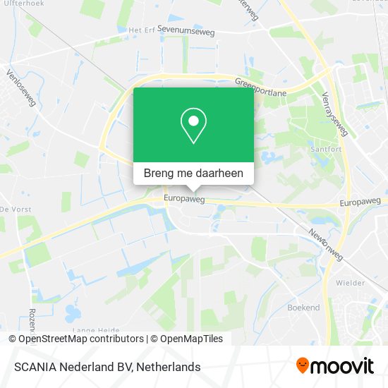 SCANIA Nederland BV kaart
