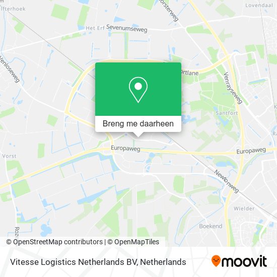 Vitesse Logistics Netherlands BV kaart