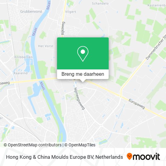 Hong Kong & China Moulds Europe BV kaart