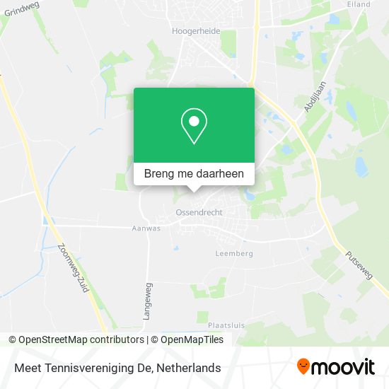 Meet Tennisvereniging De kaart