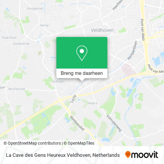 La Cave des Gens Heureux Veldhoven kaart