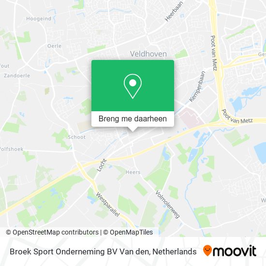 Broek Sport Onderneming BV Van den kaart