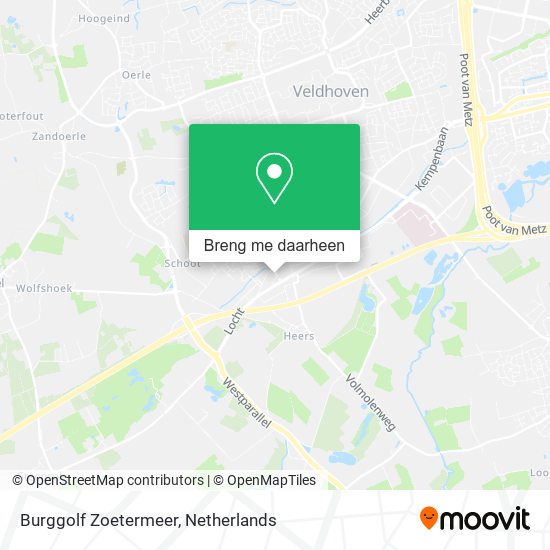 Burggolf Zoetermeer kaart