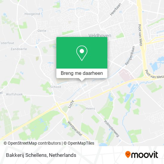 Bakkerij Schellens kaart