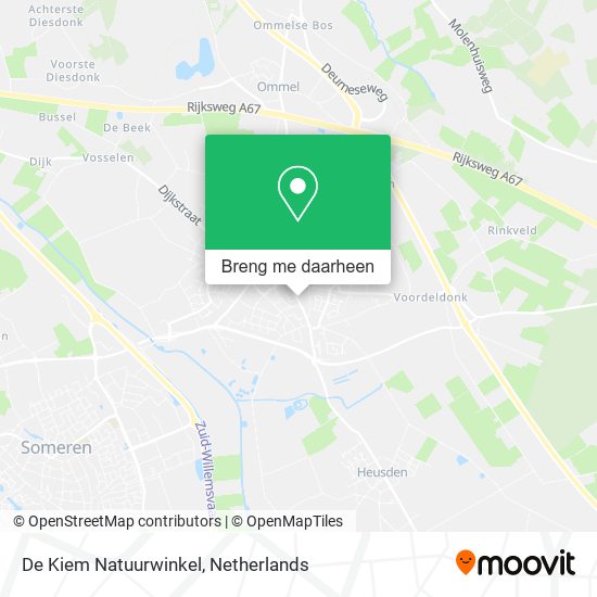 De Kiem Natuurwinkel kaart