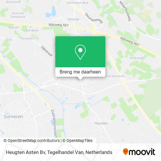 Heugten Asten Bv, Tegelhandel Van kaart