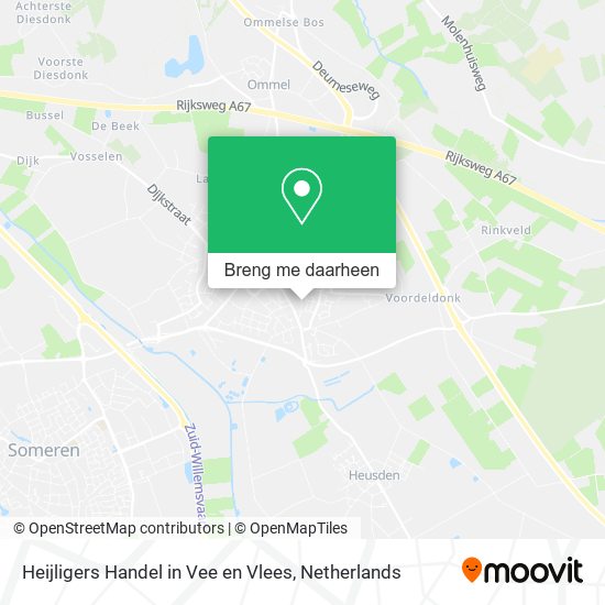 Heijligers Handel in Vee en Vlees kaart