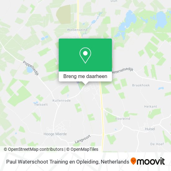 Paul Waterschoot Training en Opleiding kaart